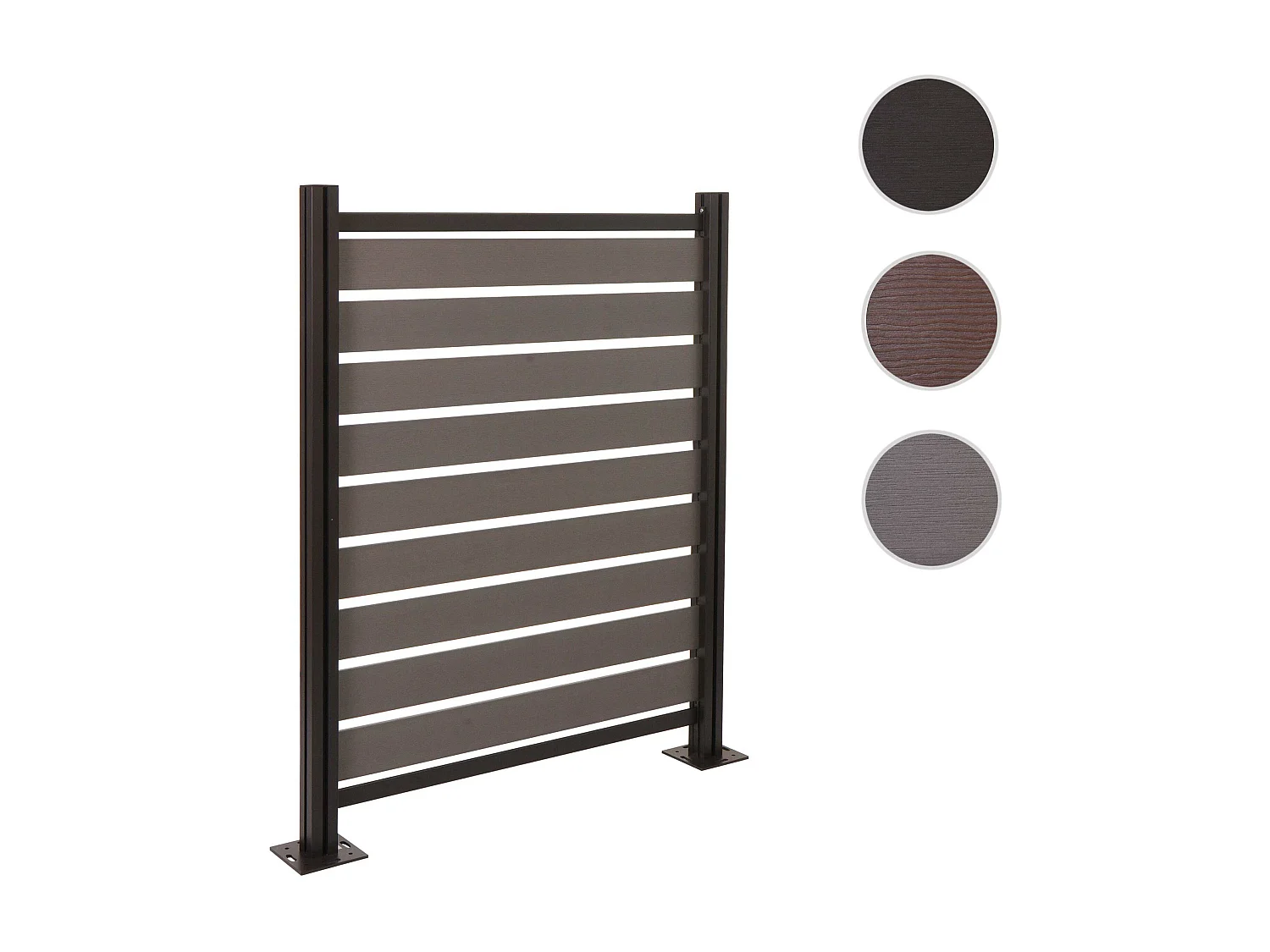 Aluminium afvalemmerhek MCW-K57,  grijs