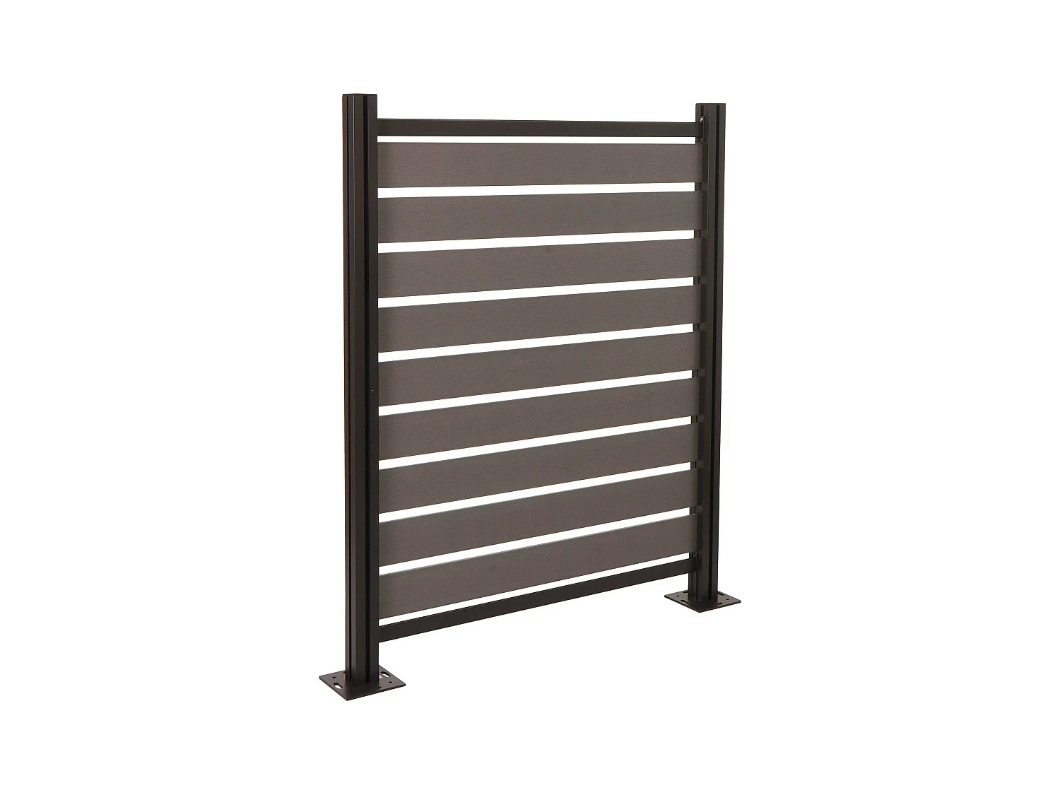 Clôture pour poubelles en aluminium MCW-K57,  gris
