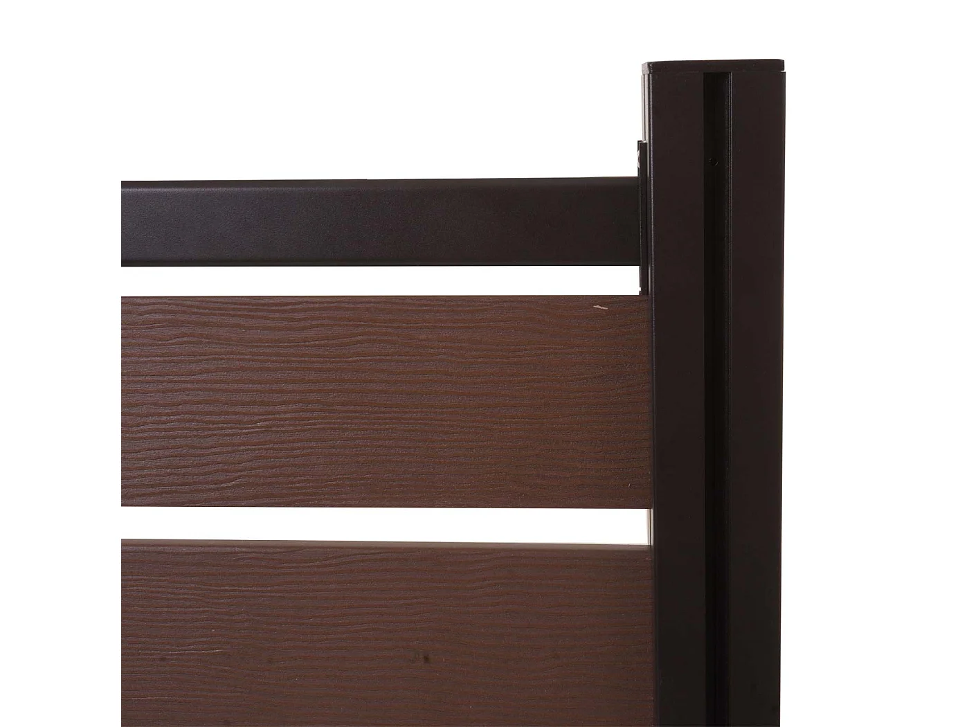 Valla de aluminio para papeleras MCW-K57,  marrón