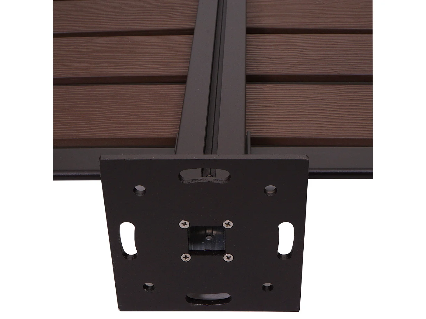 Clôture pour poubelles en aluminium MCW-K57,  marron