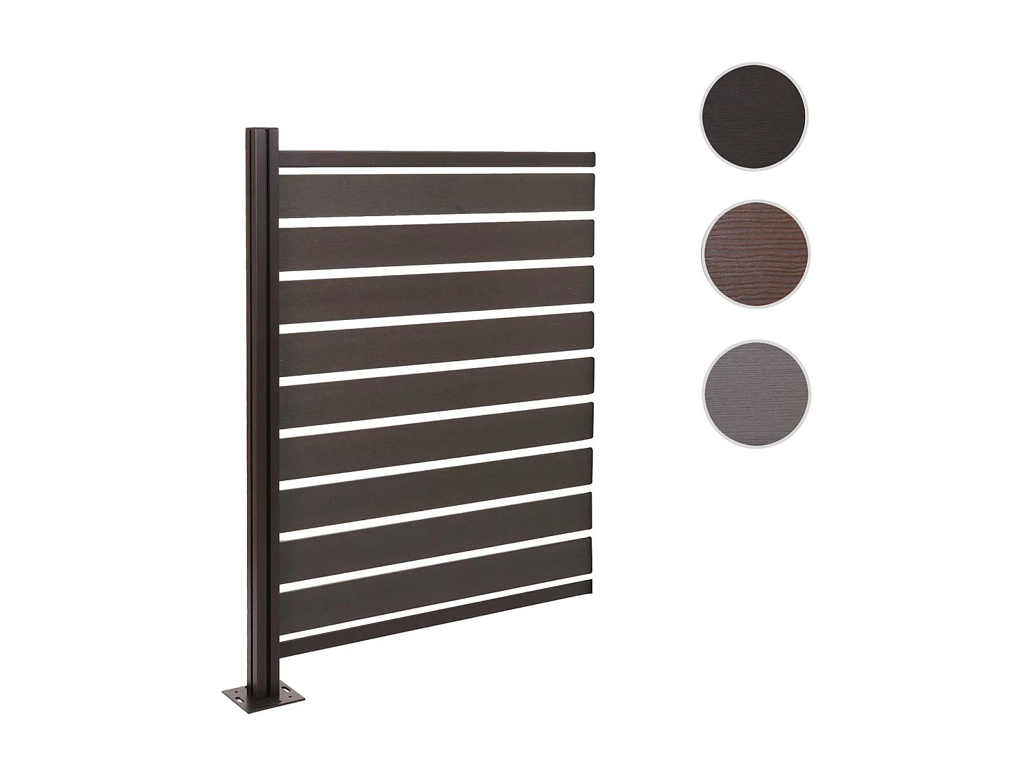 Aluminium afvalemmerhek MCW-K57,  antraciet