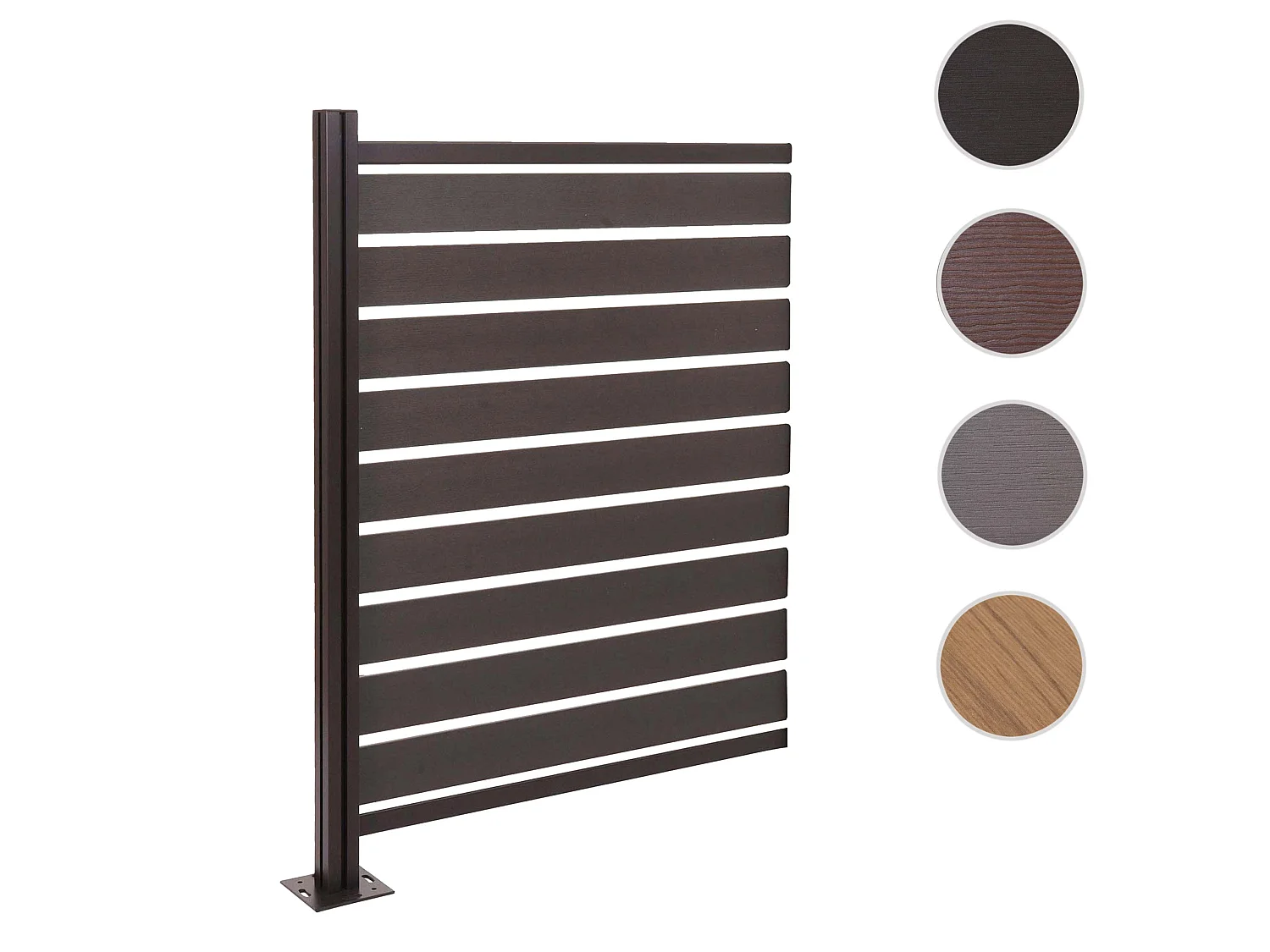 Clôture pour poubelles en aluminium MCW-K57,  anthracite