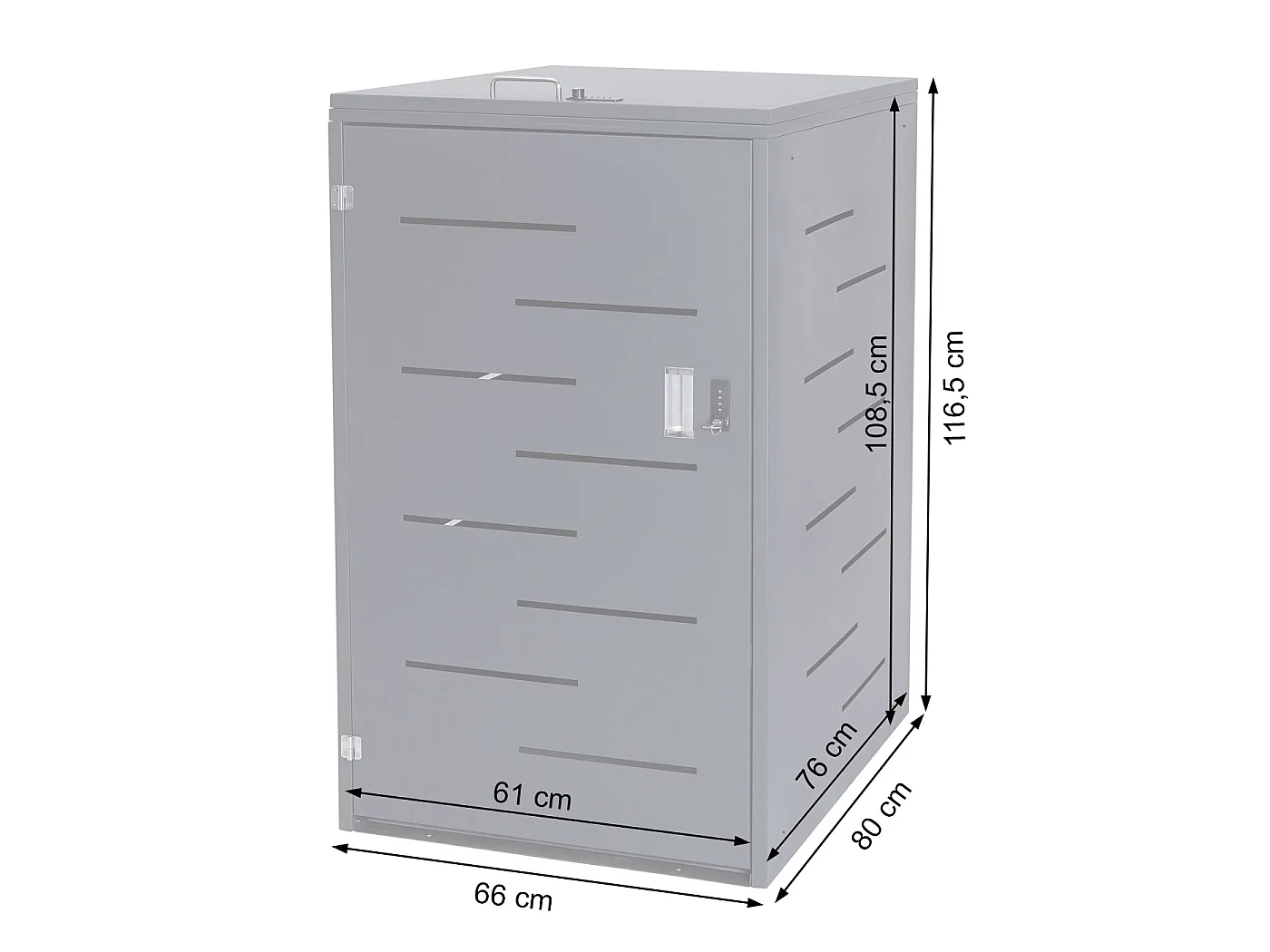 Cubo de basura MCW-E83,  acero inoxidable 30kg