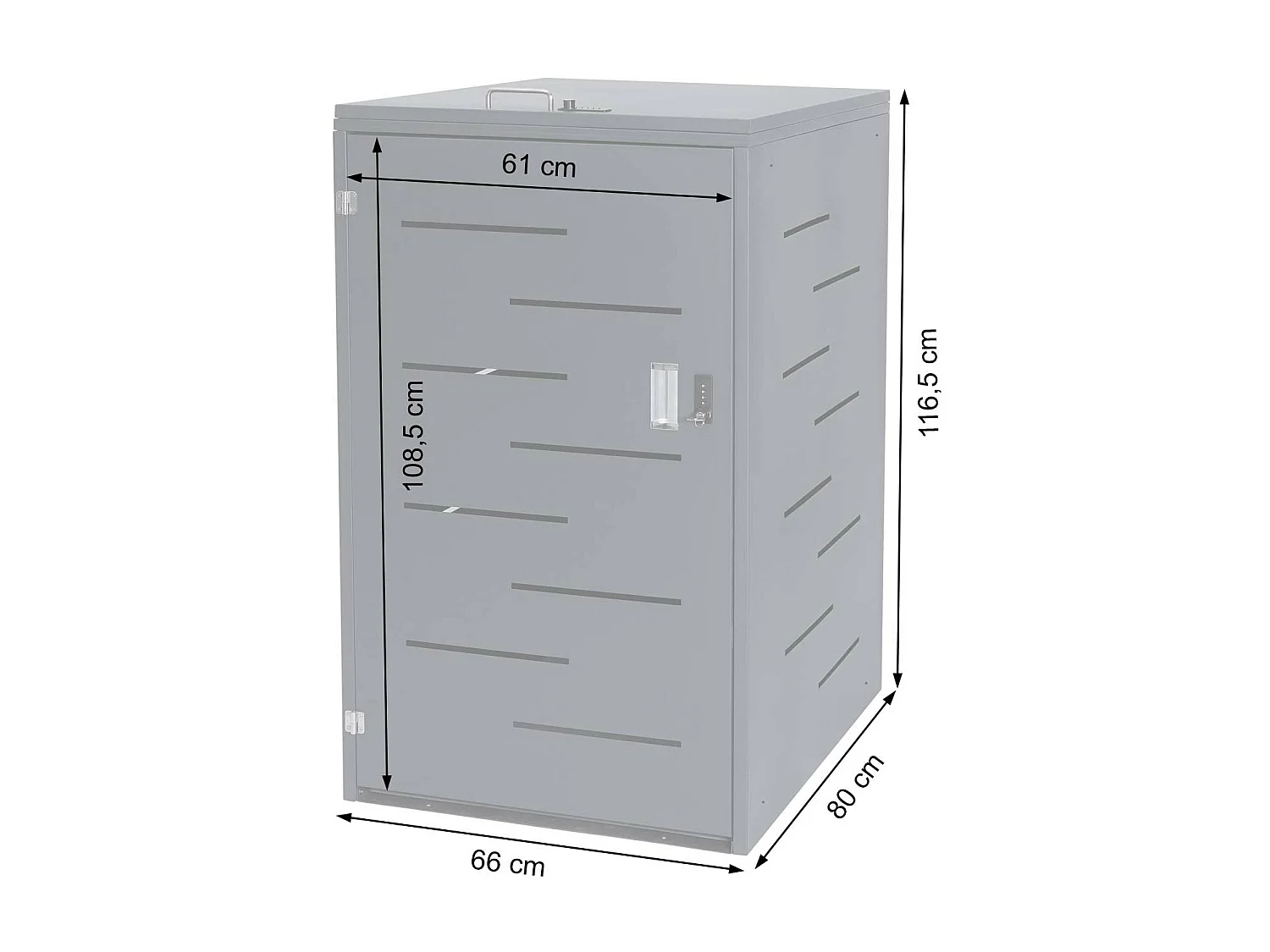 Cubo de basura MCW-E83,  acero inoxidable 30kg