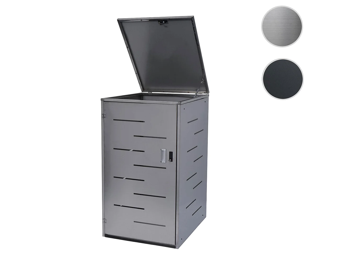 Cubo de basura MCW-E83,  acero inoxidable 30kg