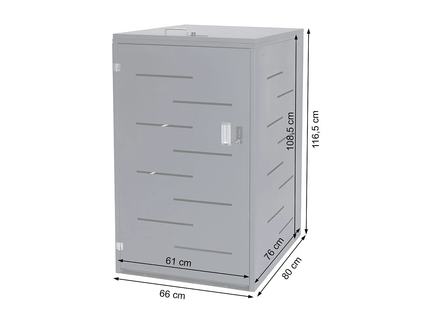 Cubo de basura MCW-E83,  acero inoxidable 30kg