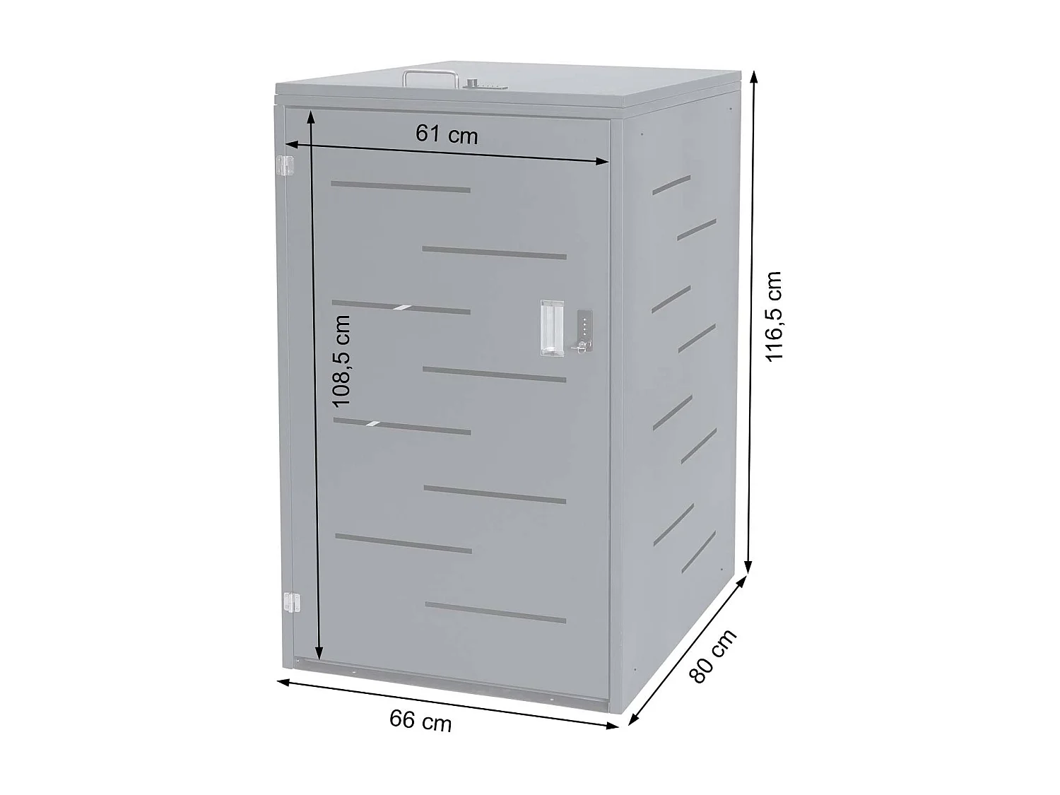 Cubo de basura MCW-E83,  acero inoxidable 30kg
