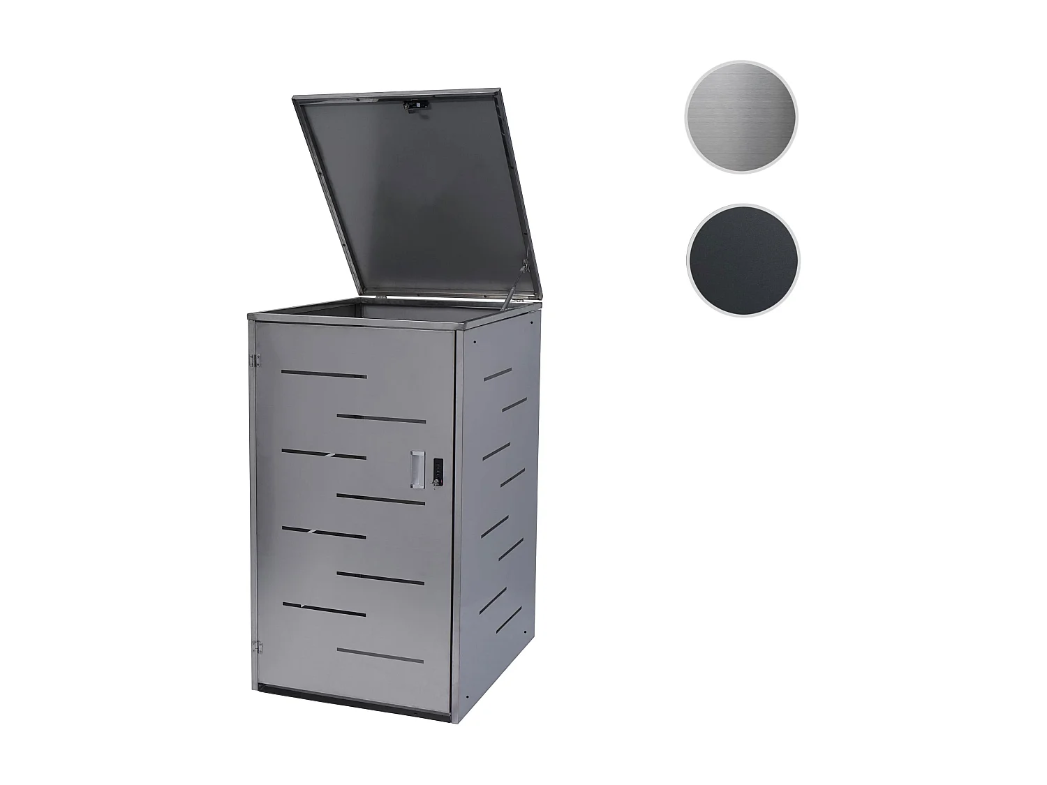 Cubo de basura MCW-E83,  acero inoxidable 30kg