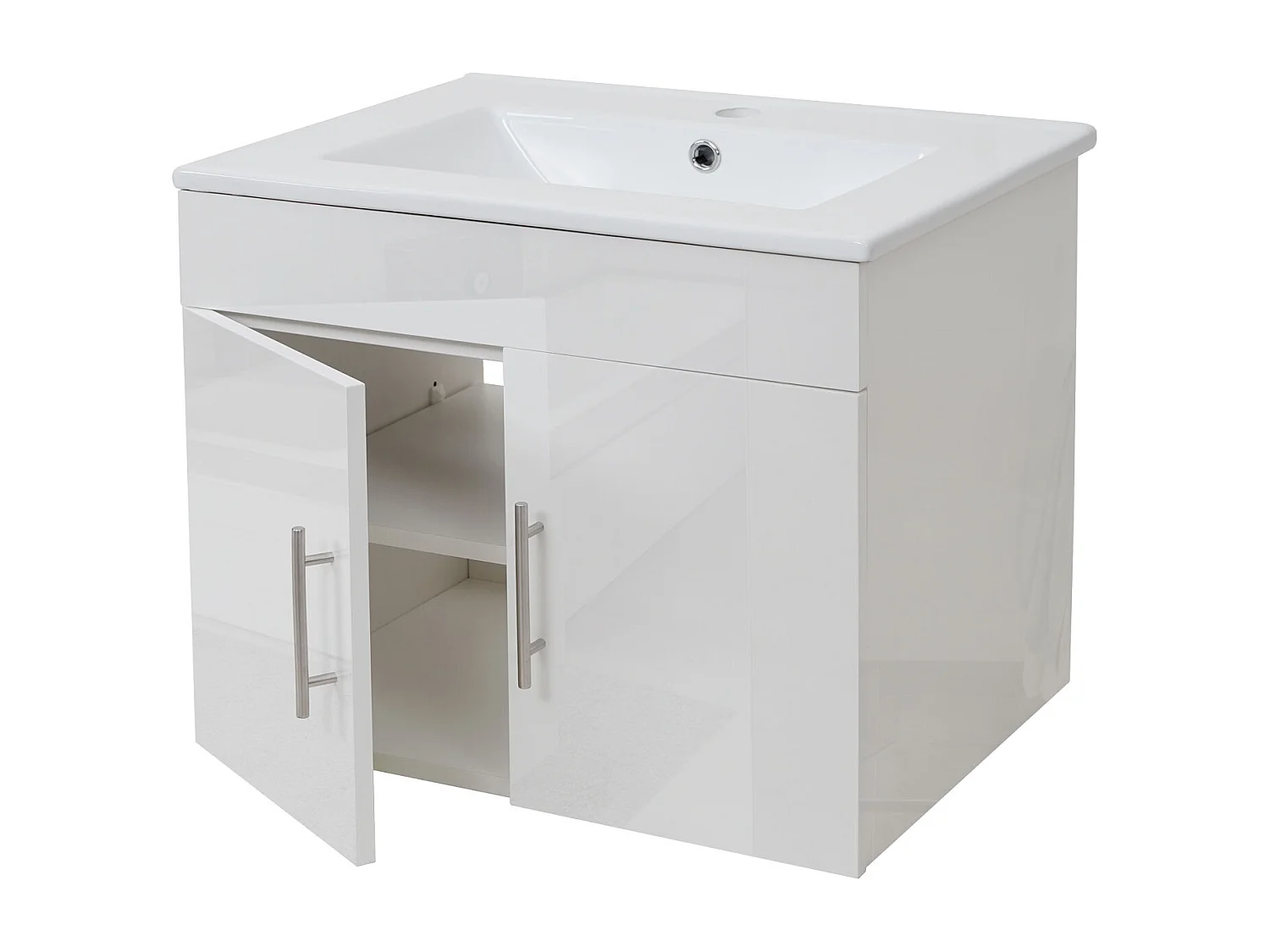 Waschbecken + Unterschrank MCW-D16, Weiß