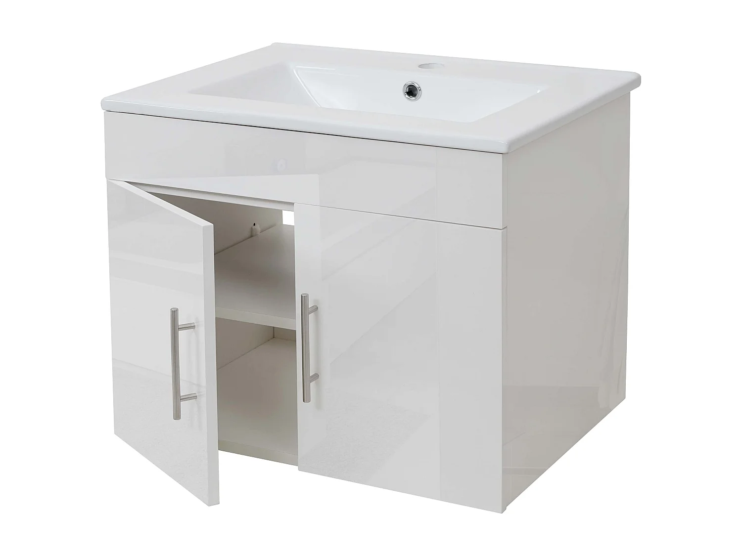 Waschbecken + Unterschrank MCW-D16, Weiß