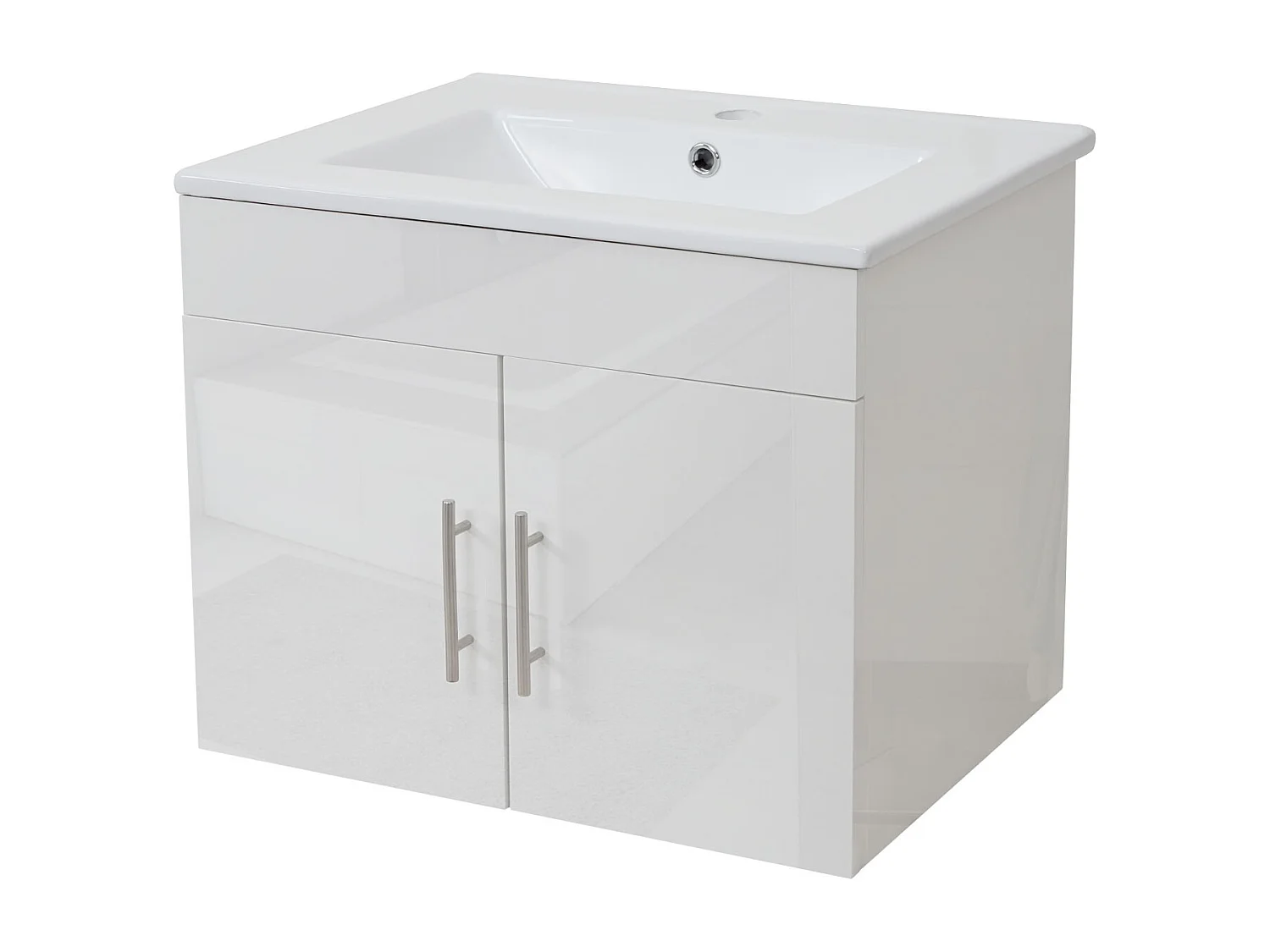 Waschbecken + Unterschrank MCW-D16, Weiß