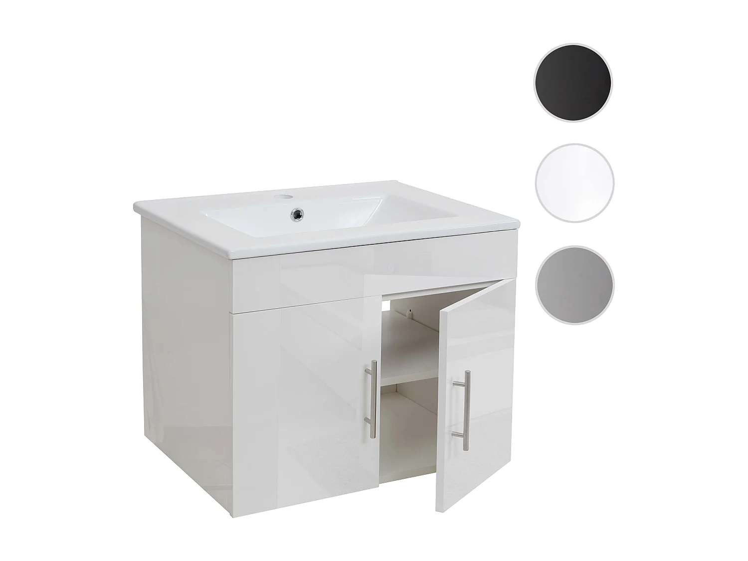 Waschbecken + Unterschrank MCW-D16, Weiß