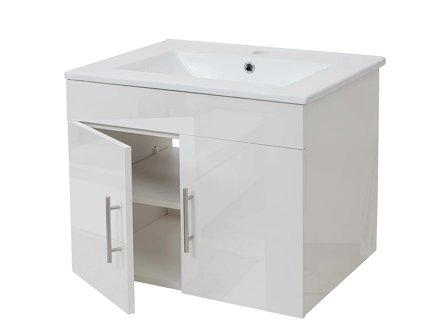 Lavabo + meuble bas MCW-D16,  blanc