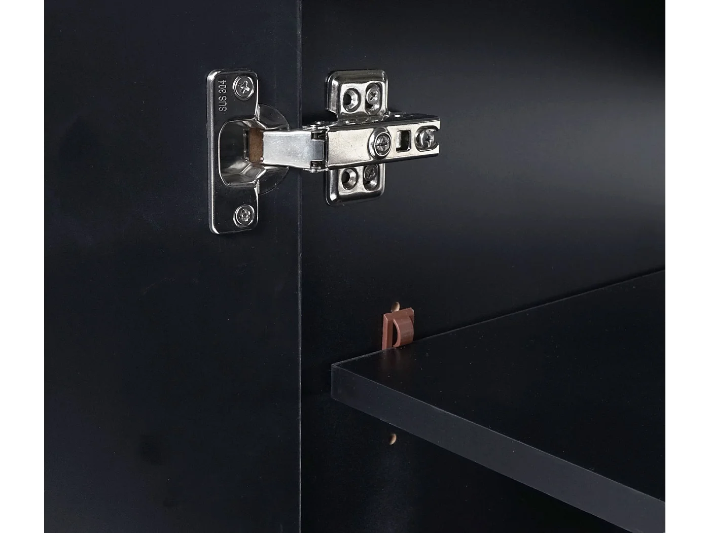 Lavabo + meuble bas MCW-D16,  noir