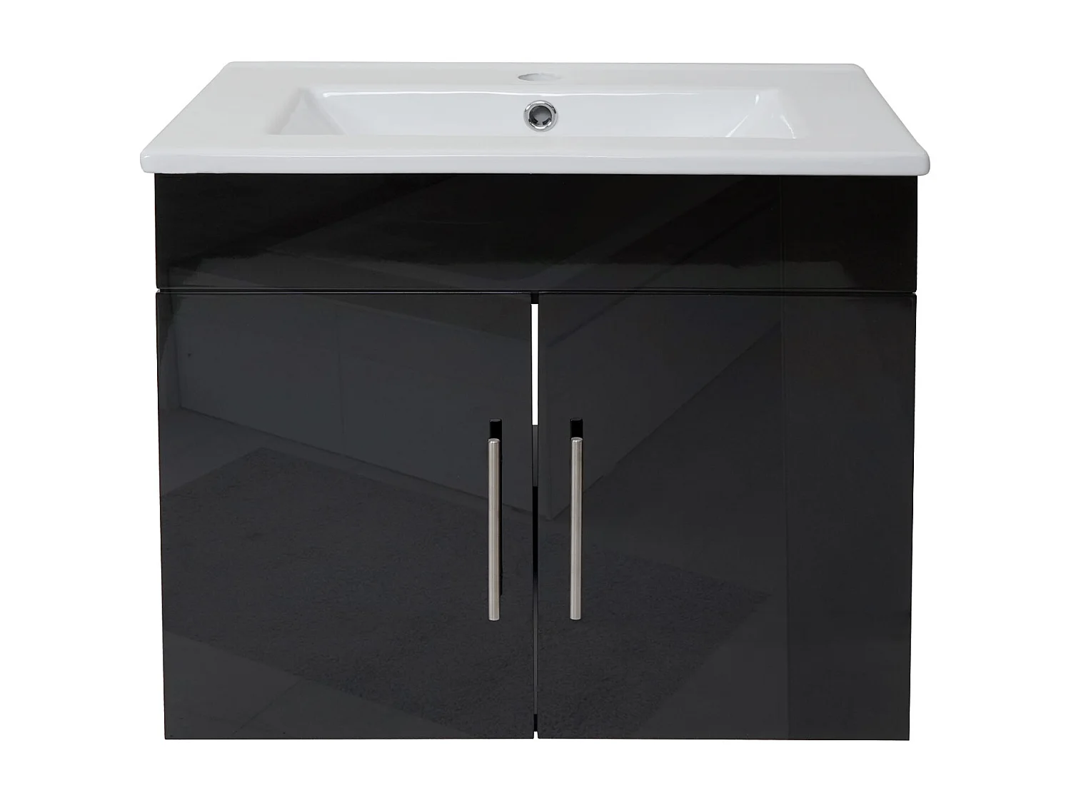 Lavabo + meuble bas MCW-D16,  noir
