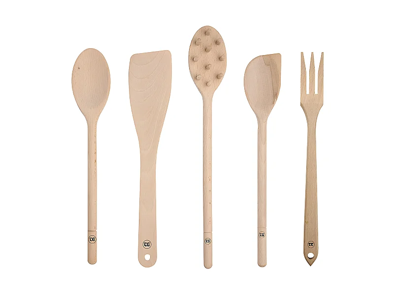 Set d'ustensiles de cuisine en bois