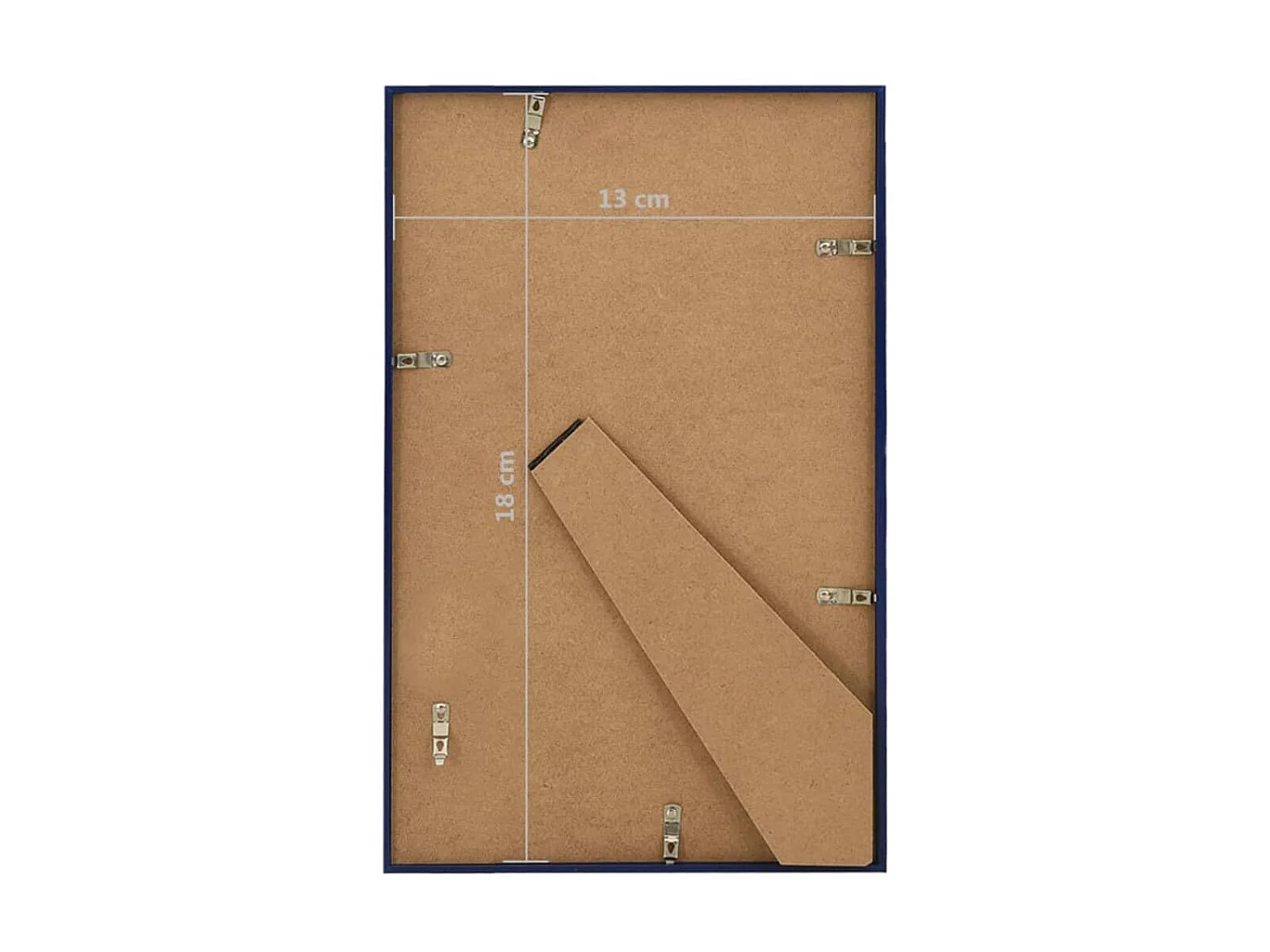 vidaXL Collage de cadres photo 3 pcs de table Bleu 13x18 cm MDF