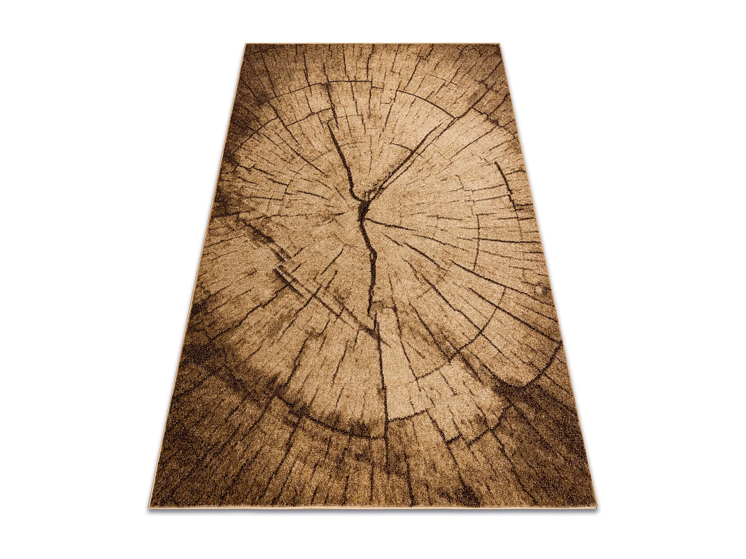Tapis SILVER TRONKO Arbre Bois noix  120x170 cm
