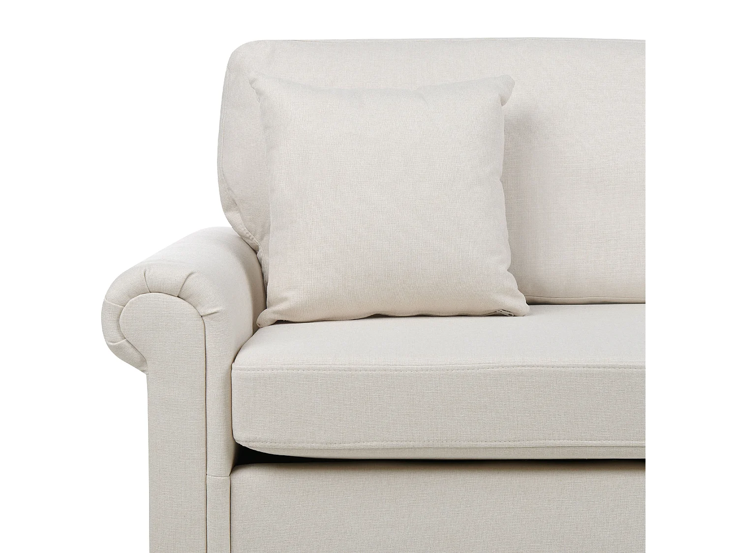 Canapé 3 places GINNERUP Tissu Beige clair