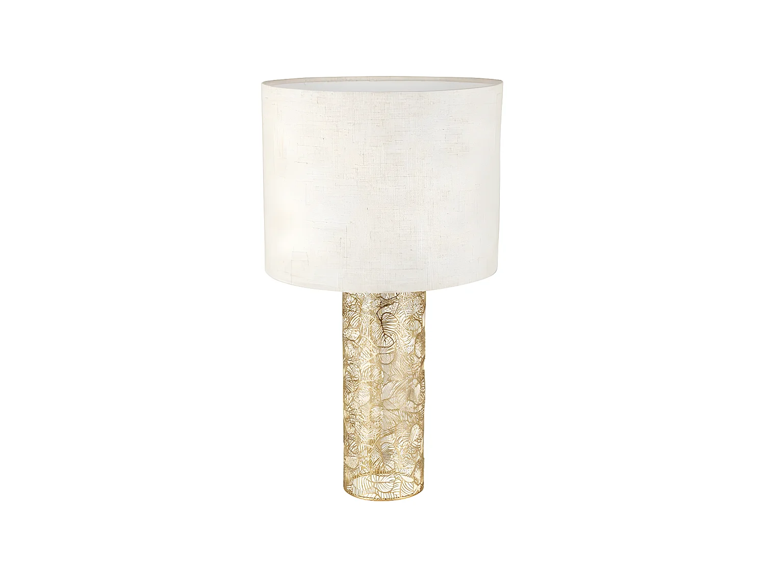 Lampe métal doré ajouré Calathéa Ostaria