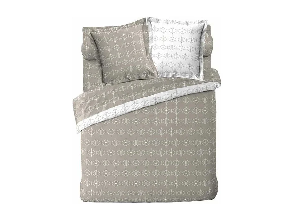 Housse de Couette "Botania" 240x220cm Gris