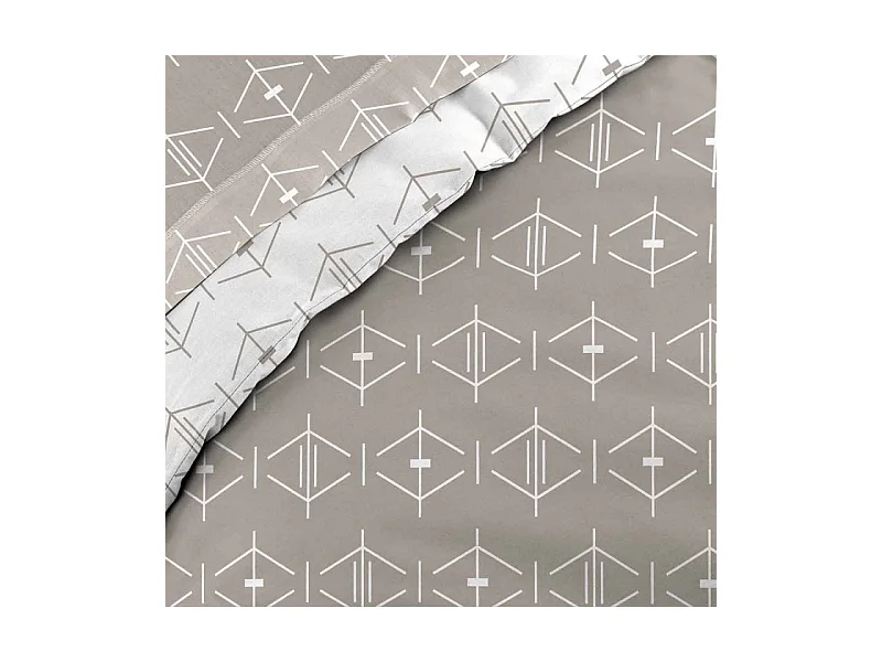 Housse de Couette "Botania" 240x220cm Gris