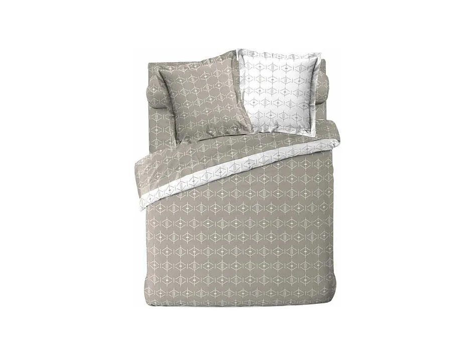 Housse de Couette "Botania" 240x220cm Gris