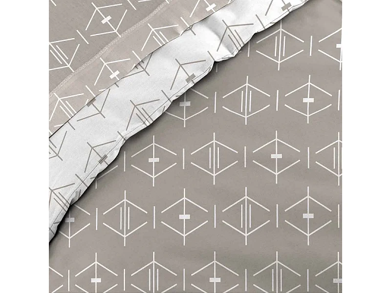 Housse de Couette "Botania" 240x220cm Gris