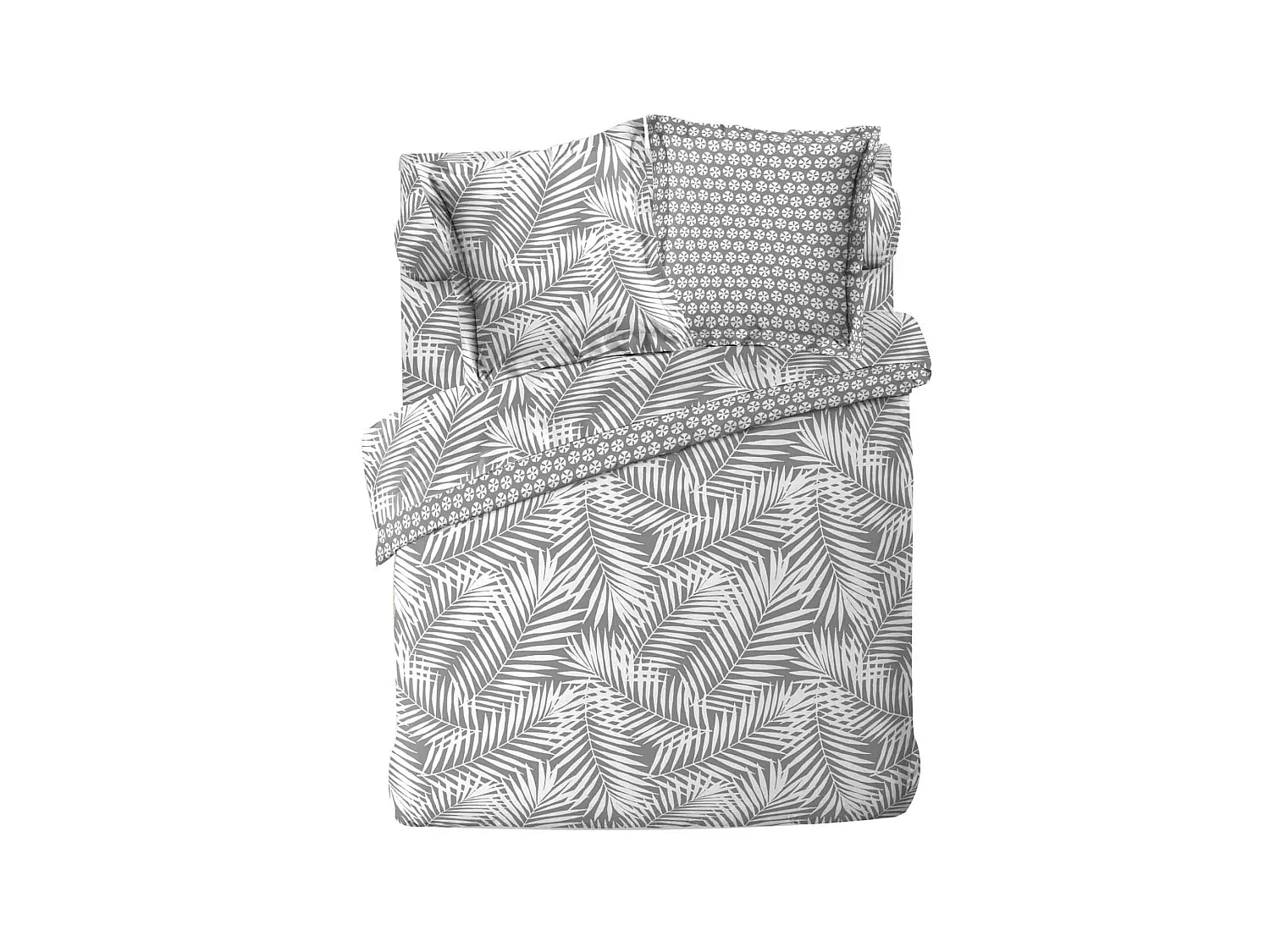 Housse de Couette "Botania" 240x220cm Gris