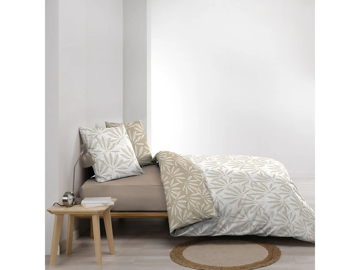 Parure de Lit 3 Pièces "Malia" 260x240cm Naturel