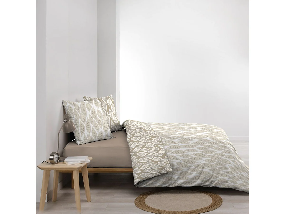 Parure de Lit 3 Pièces "Mareva" 260x240cm Beige