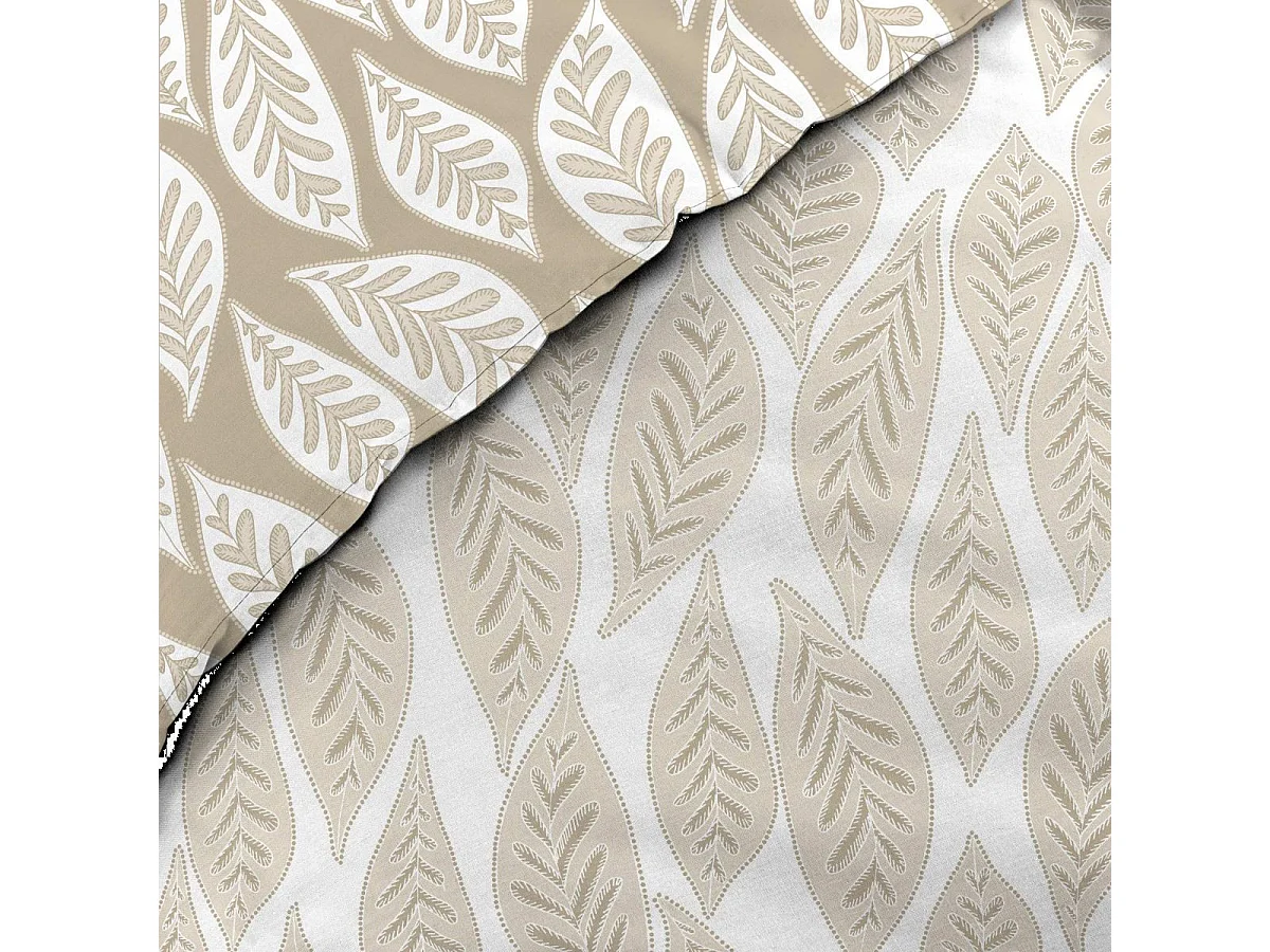 Parure de Lit 3 Pièces "Mareva" 260x240cm Beige