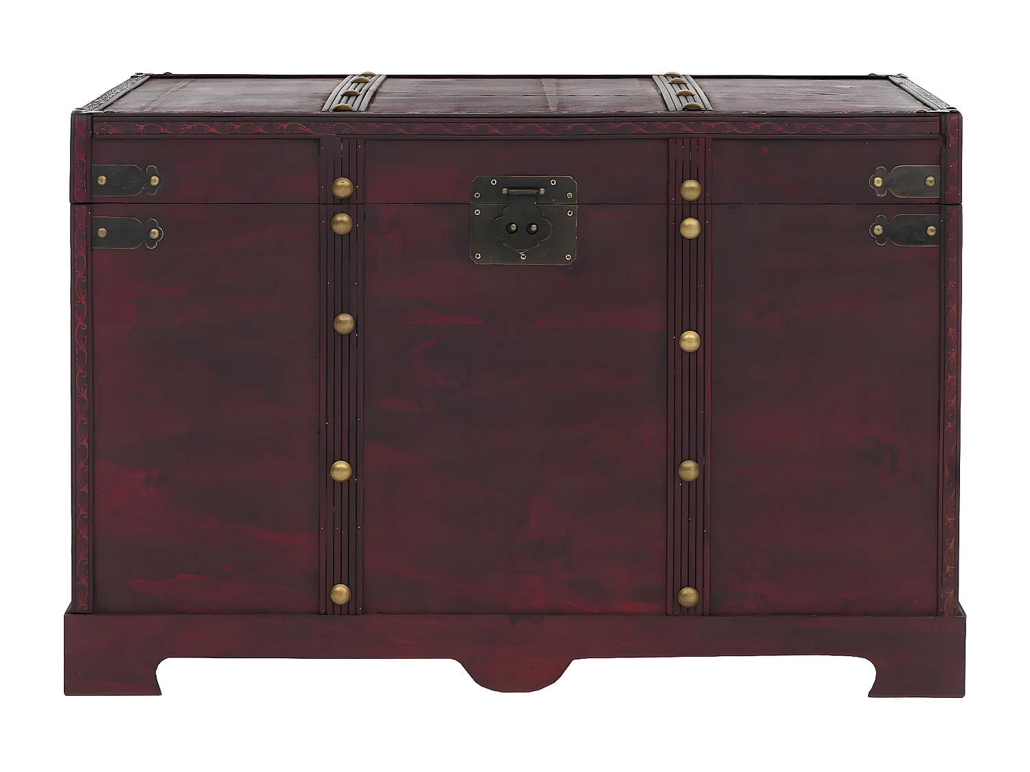 Arcón de madera Antibes,  angular