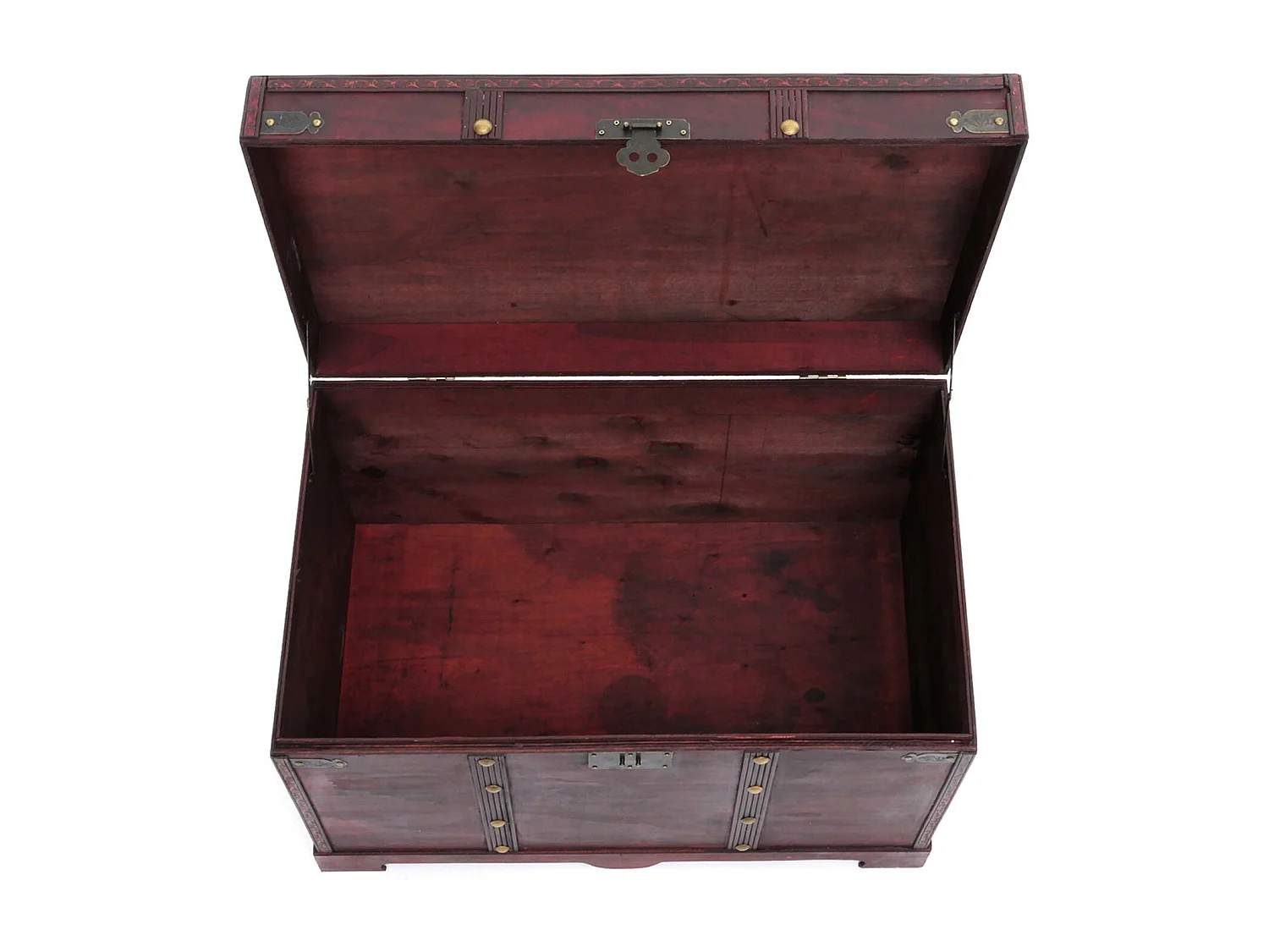 Arcón de madera Antibes,  angular