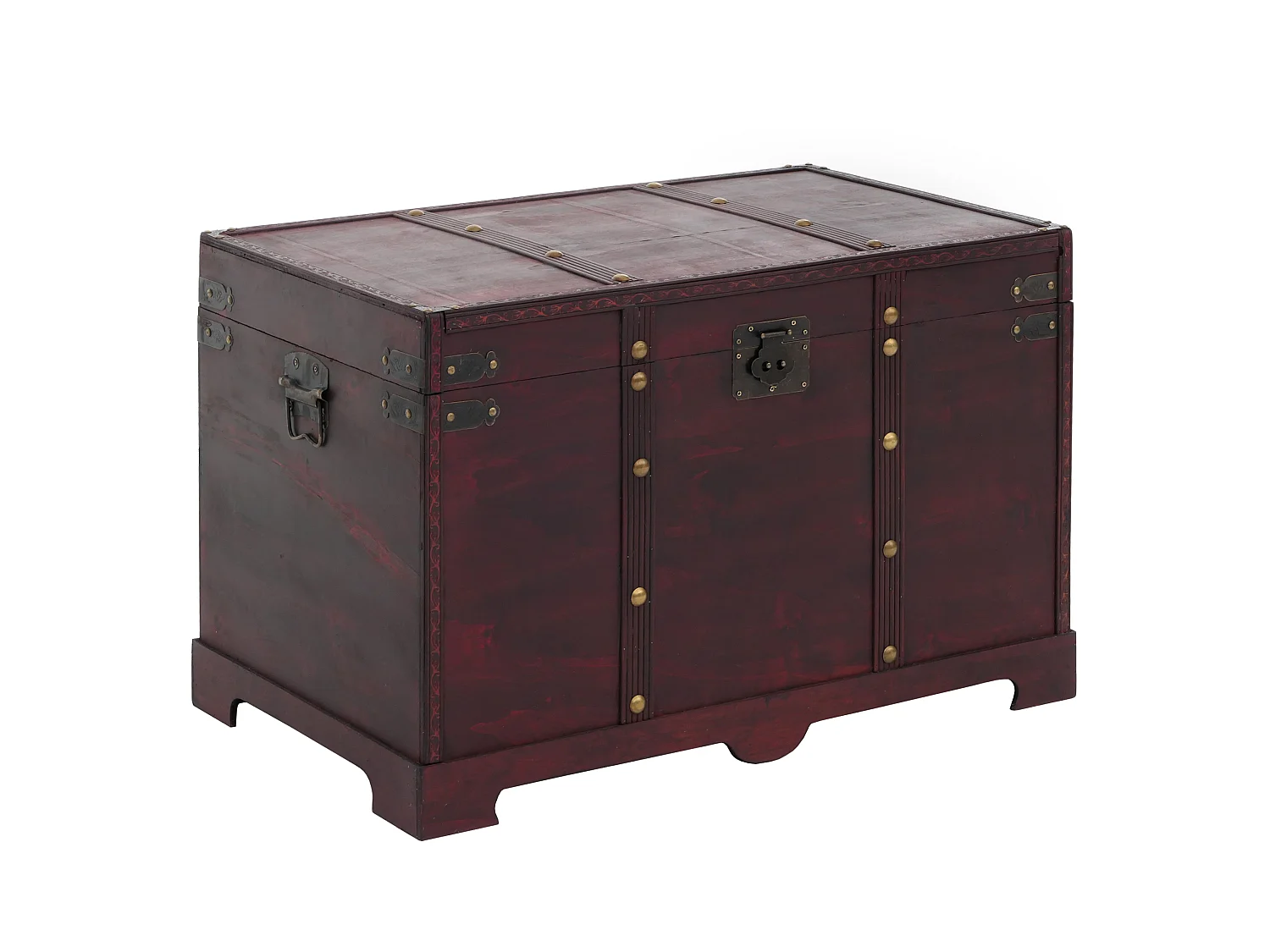 Cofre de madera Antibes,  cuadrado