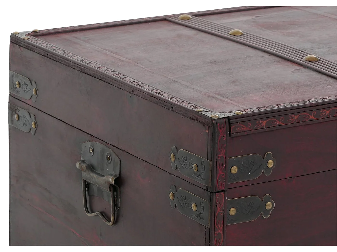 Cofre de madera Antibes,  cuadrado