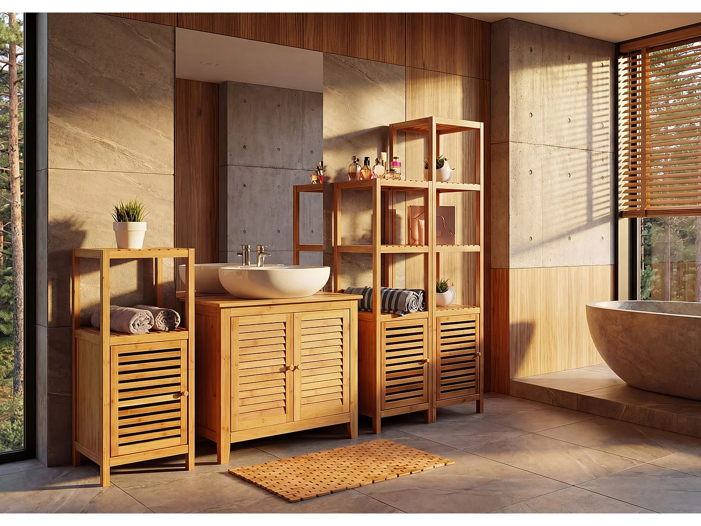 Ensemble pour salle de bain MCW-B18