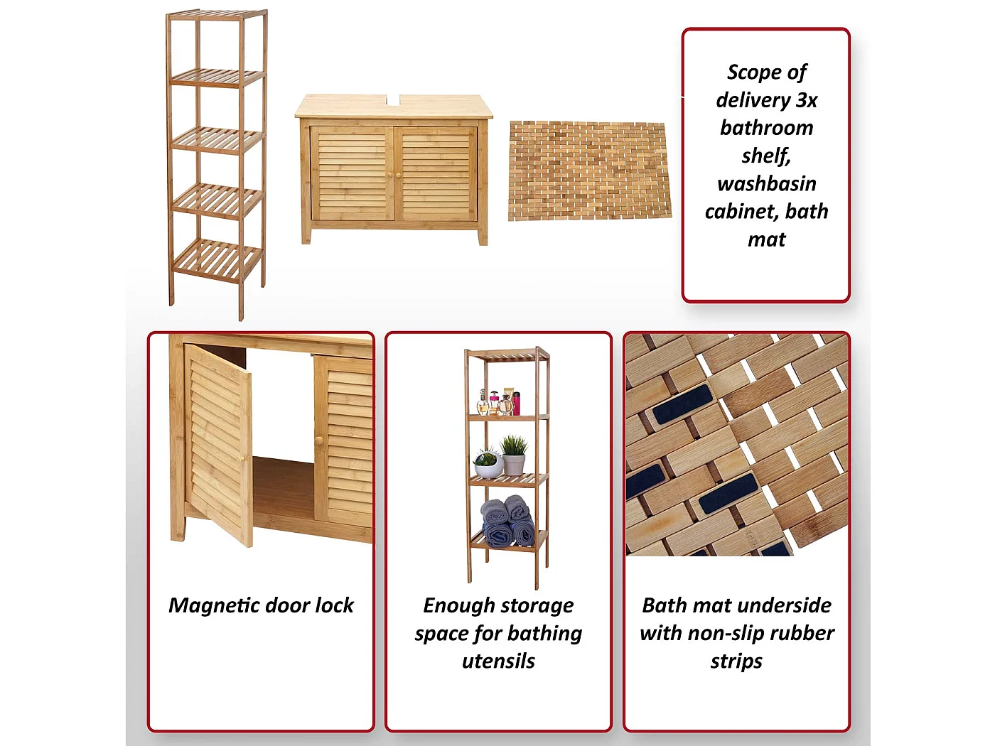 Ensemble pour salle de bain MCW-B18