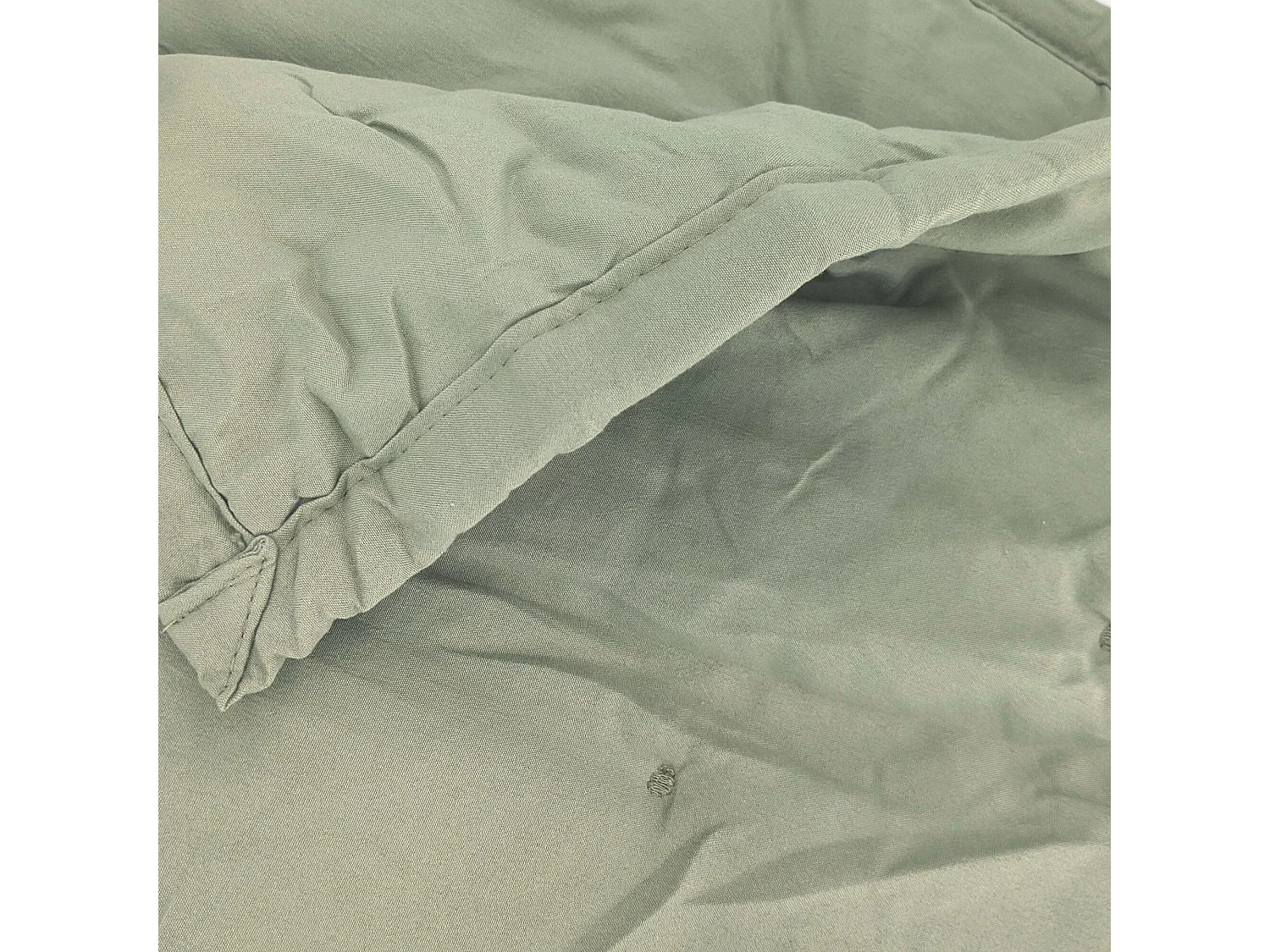 Plaid 150x200 CELESTE en velours points brodés Sauge