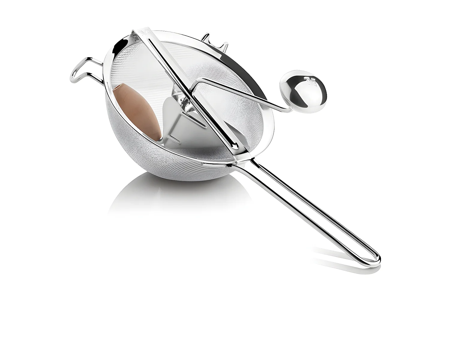 Passoire avec tamis à coulis 20 cm inox