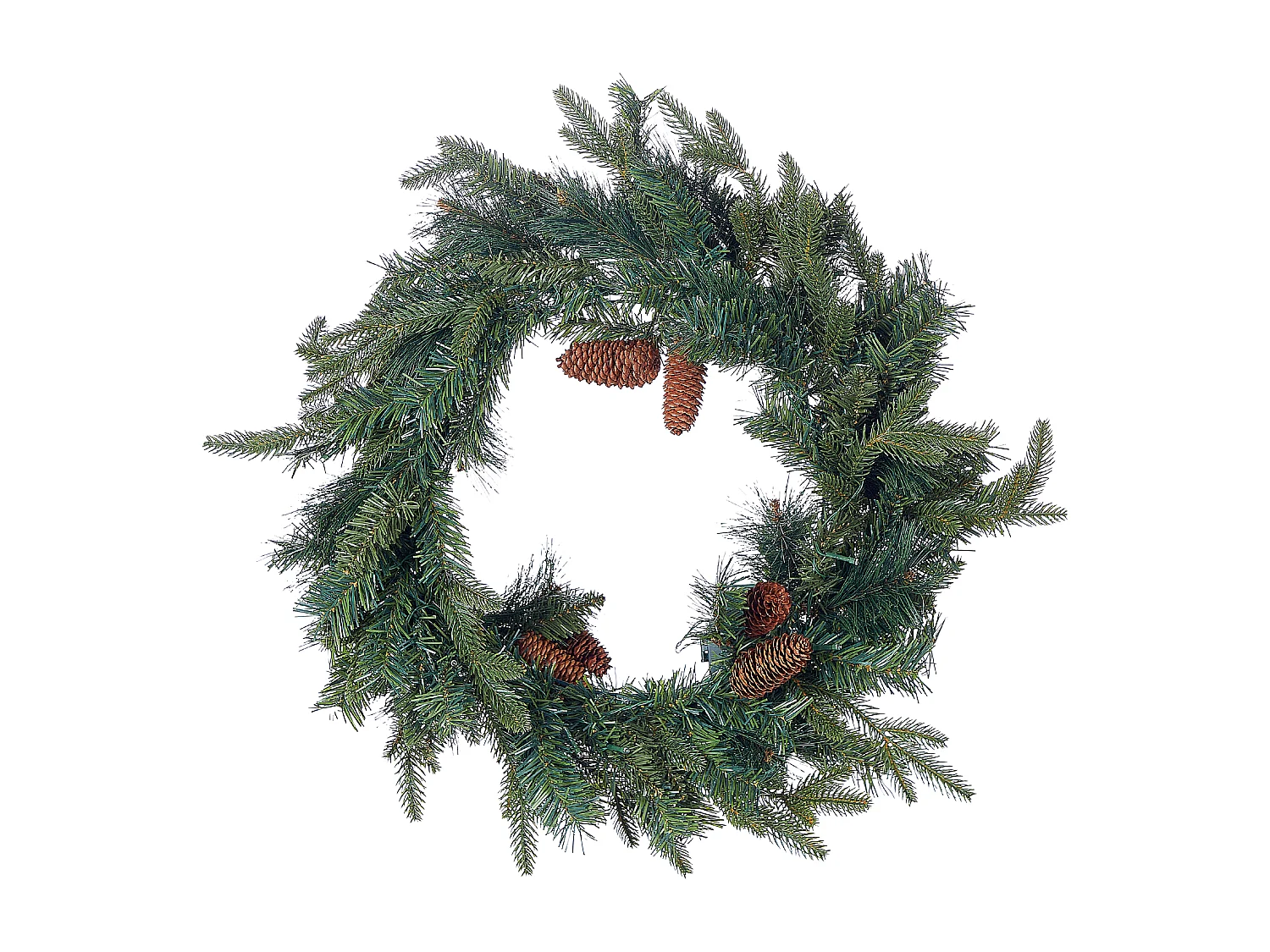 Couronne de Noël LED KAMERUN Vert 60 cm