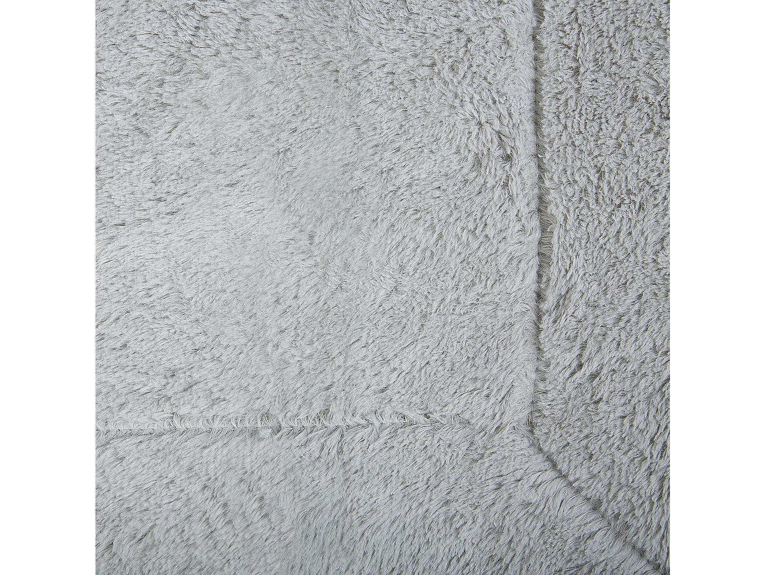 Dekorative Tagesdecke hellgrau 180 x 200 cm zweiseitig Gelik