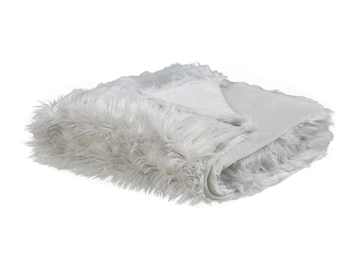 Couvre-lits DELICE Tissu 200 x 220 cm Gris clair