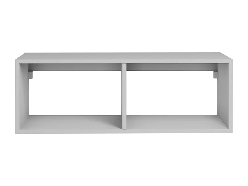 Meuble sous vasque suspendu avec 2 niches - Coloris blanc - 94 cm - TEANA