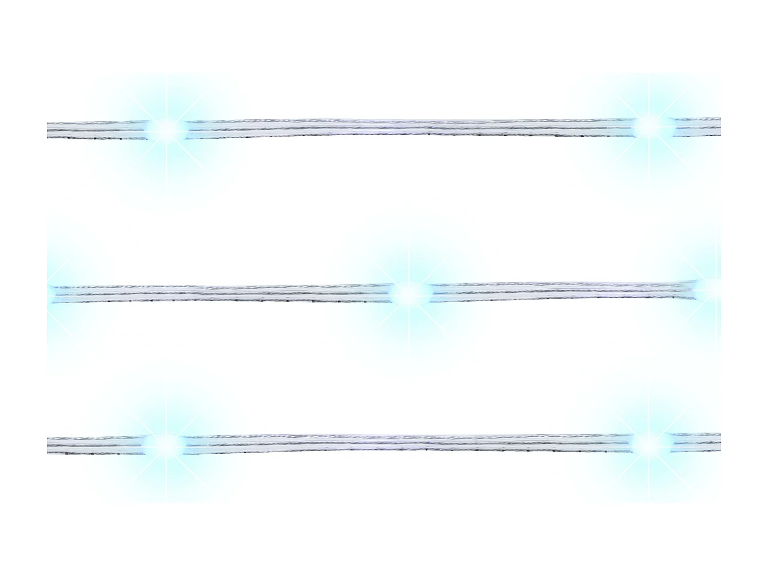 Rideau lumineux LED intelligente avec l'application KULUSUK 150 x 320 cm Multicolore