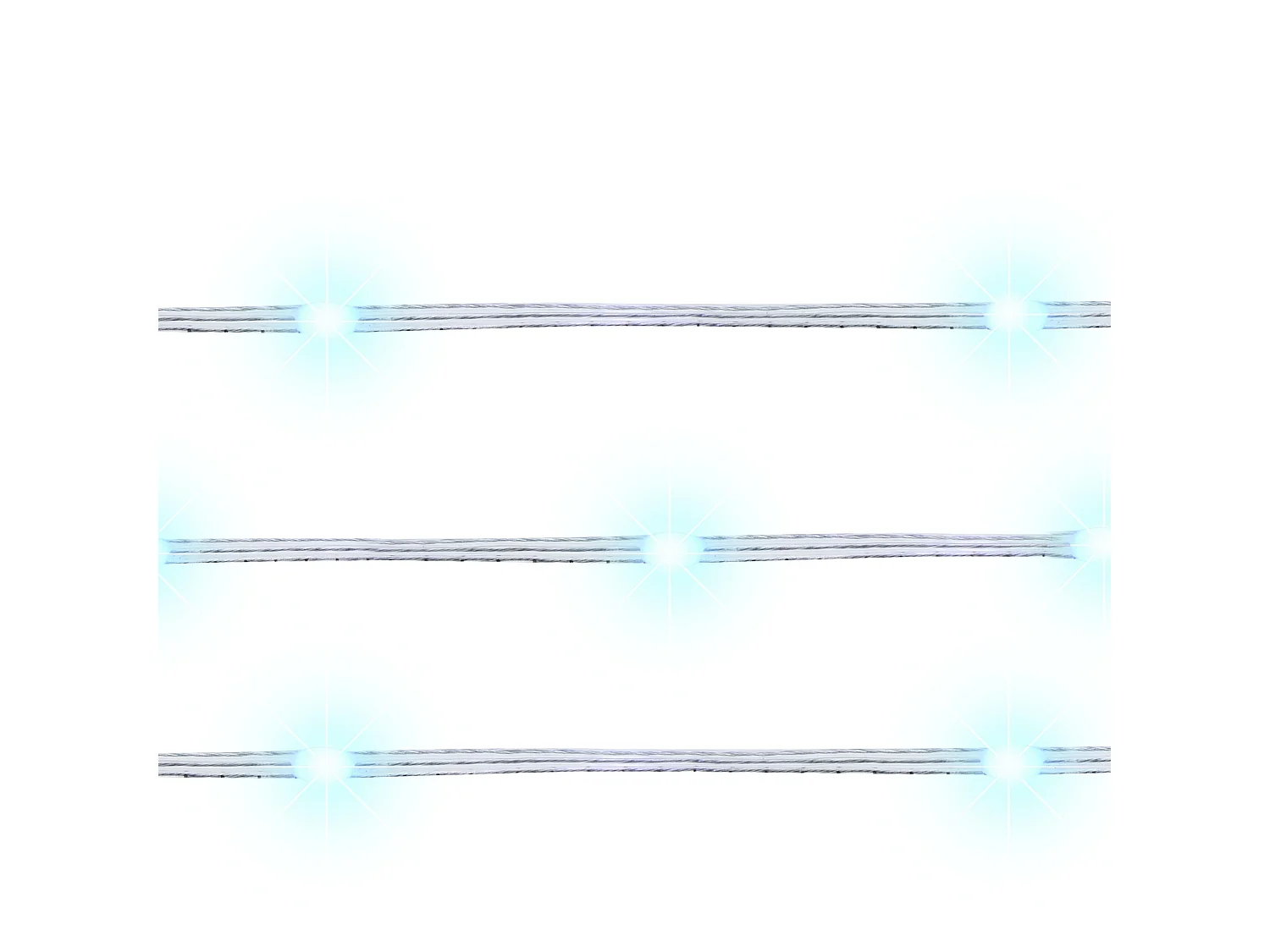 Rideau lumineux LED intelligente avec l'application KULUSUK 150 x 320 cm Multicolore