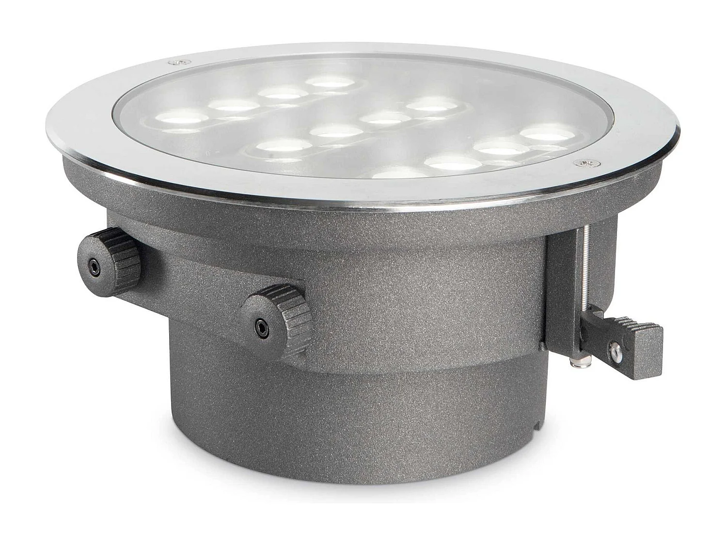 Lampe de marche ronde LED circulable en acier