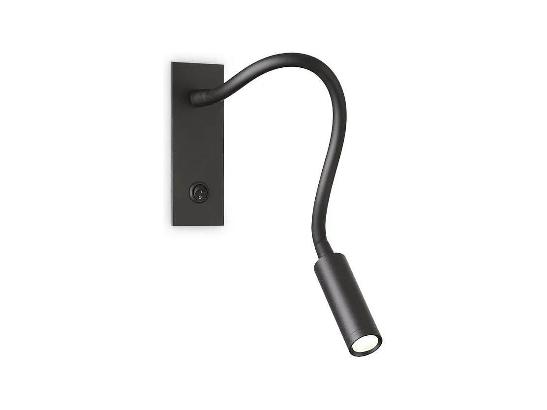 Ideal Lux IO Liseuse Murale Noir 3000K