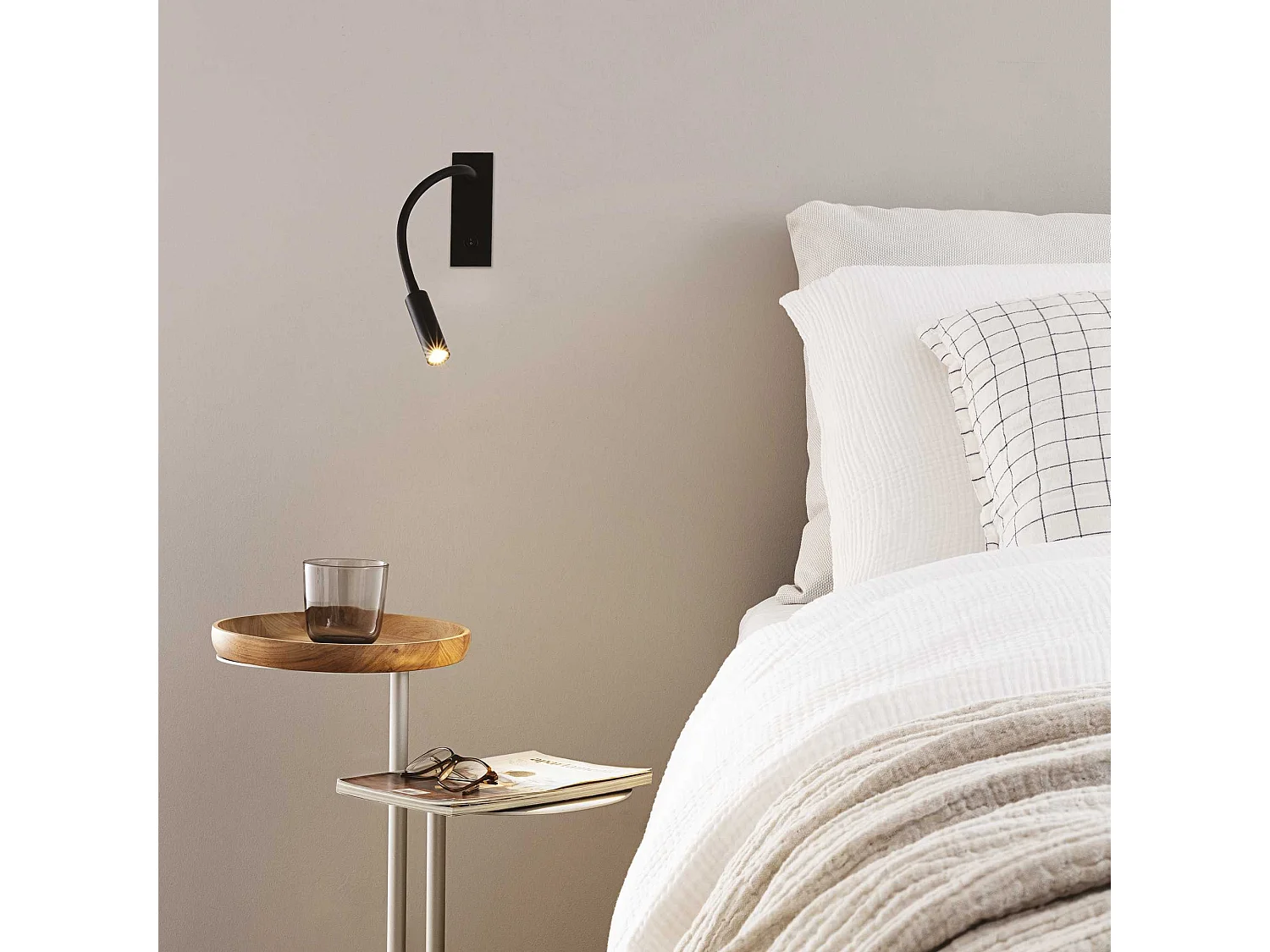 Ideal Lux IO Liseuse Murale Noir 3000K