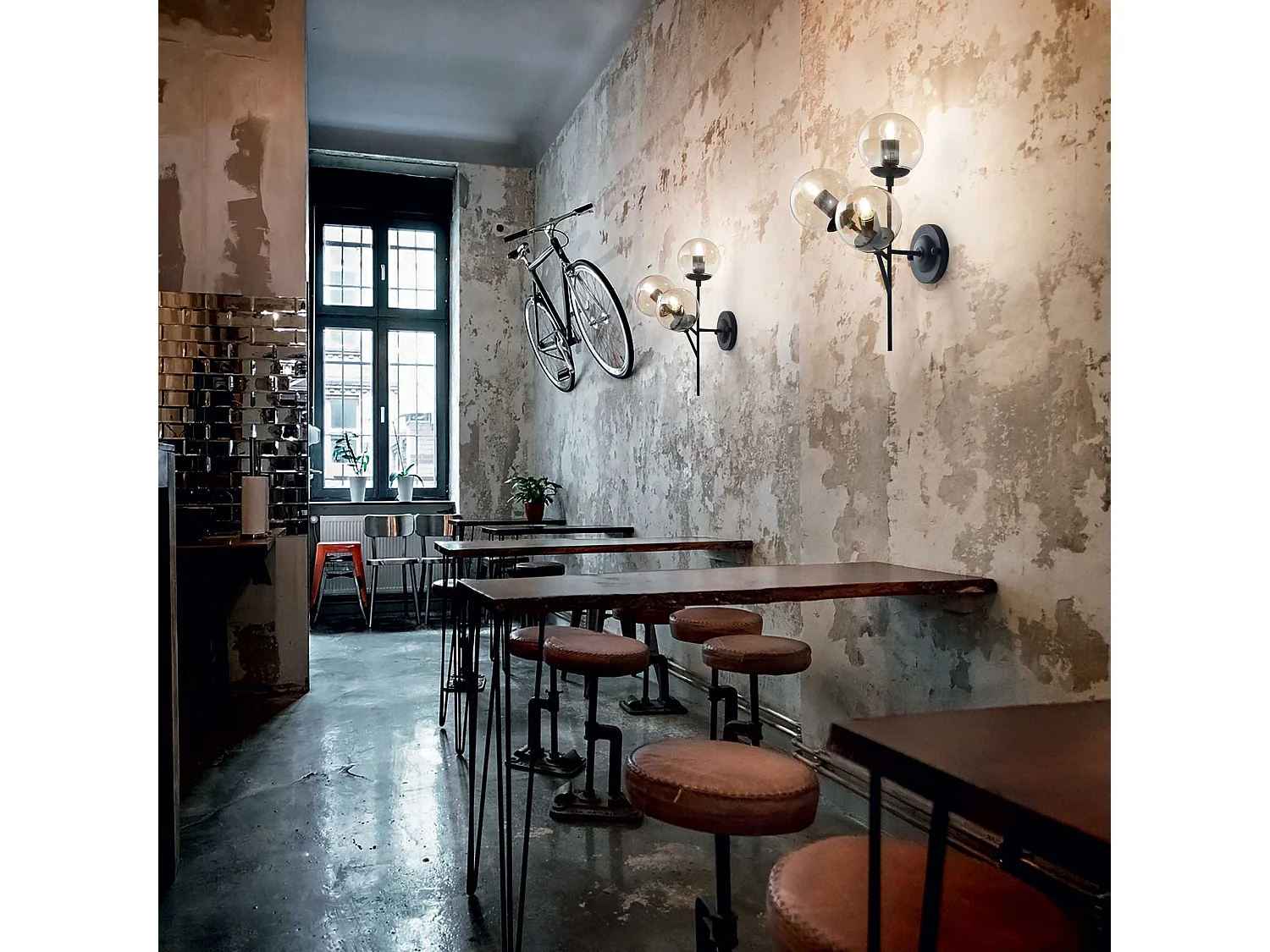 Ideal Lux Kepler Applique murale à 3 lumières, noir